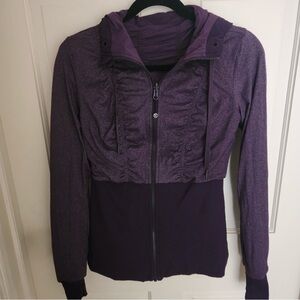 Lululemon dance studio reversible Women's Purple athletic Jacket size 8